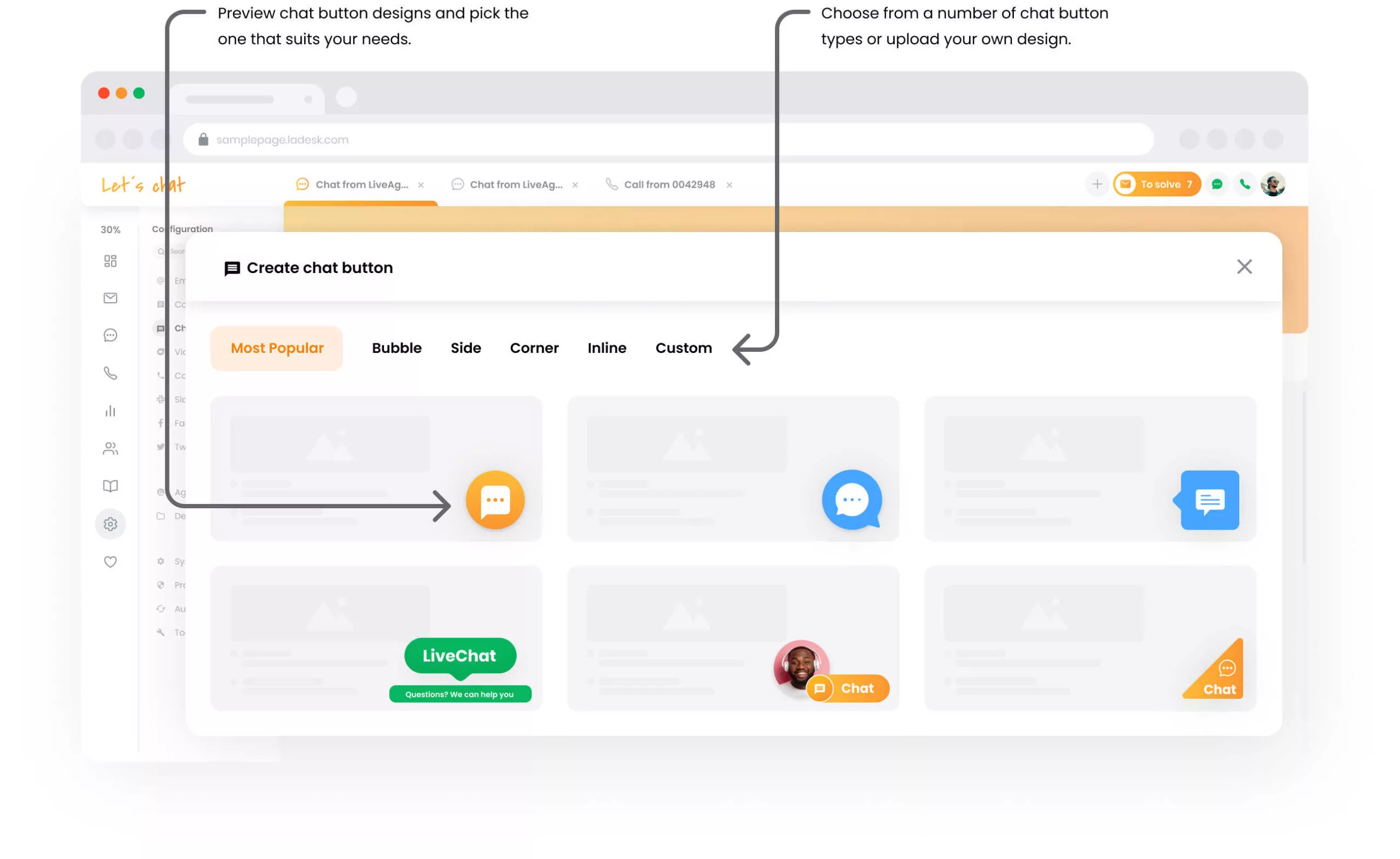 Valós idejű gépelési nézet a LiveAgent-ben