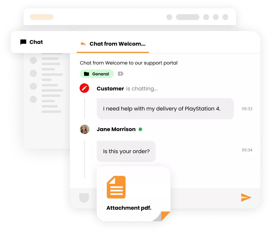 LiveAgent jegy melléklet mockup