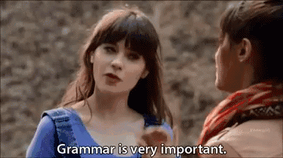 A nyelvtan nagyon fontos