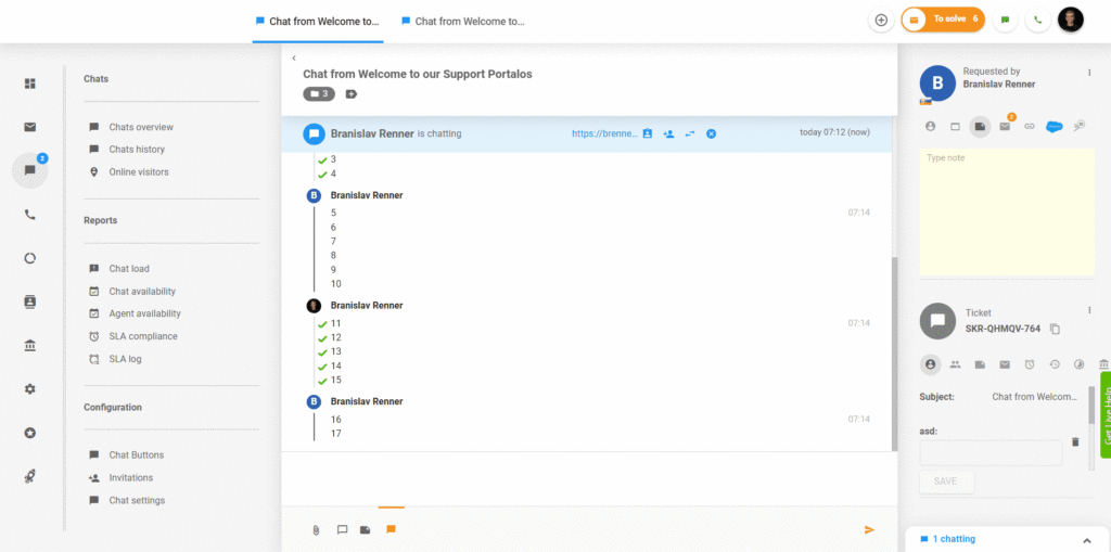 Hiányzó szöveg a csevegésben a LiveAgentben