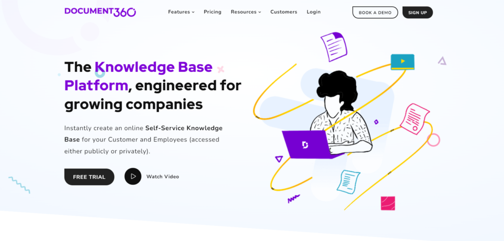 Document360 kezdőlap