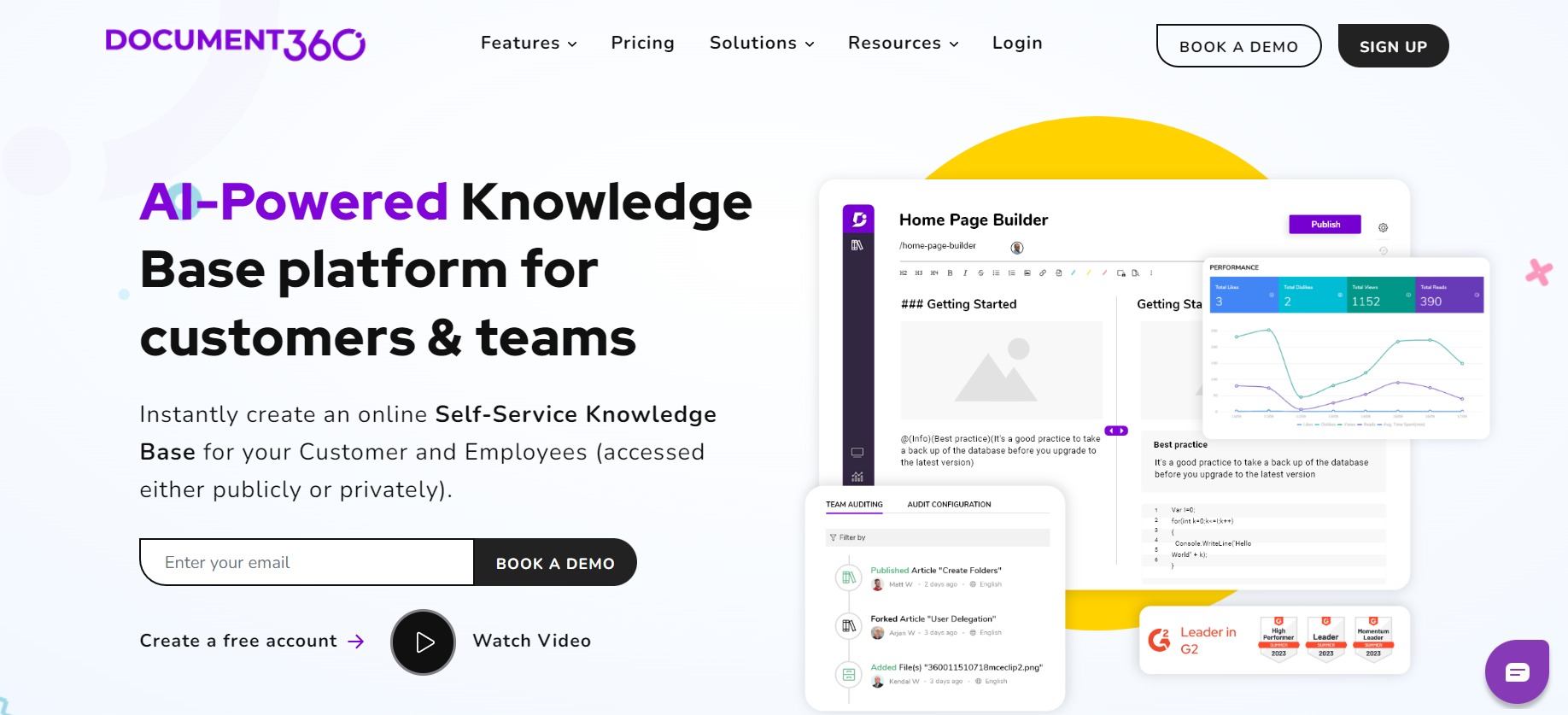 Document360 kezdőlap