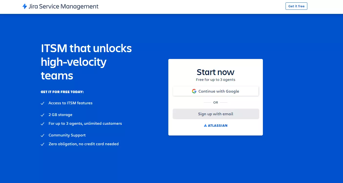 JIRA Service Management kezdőlap