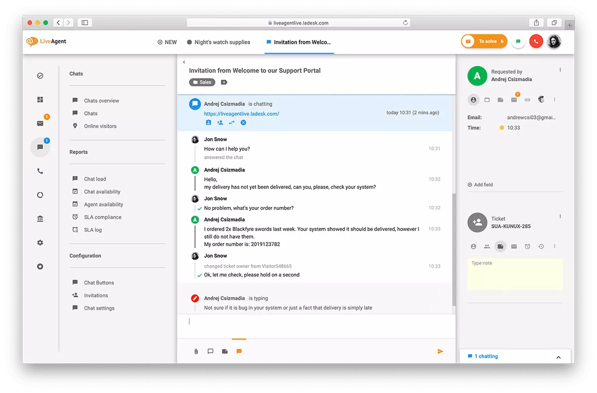 Élő csevegés szoftver