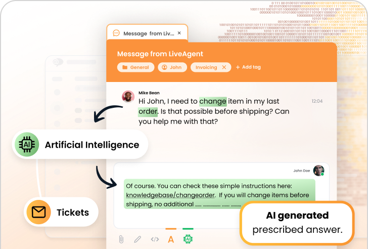 LiveAgent AI Answer Composer funkció