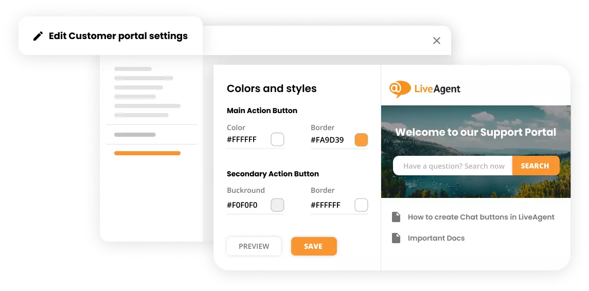 Tudásbázis testreszabható arculattal