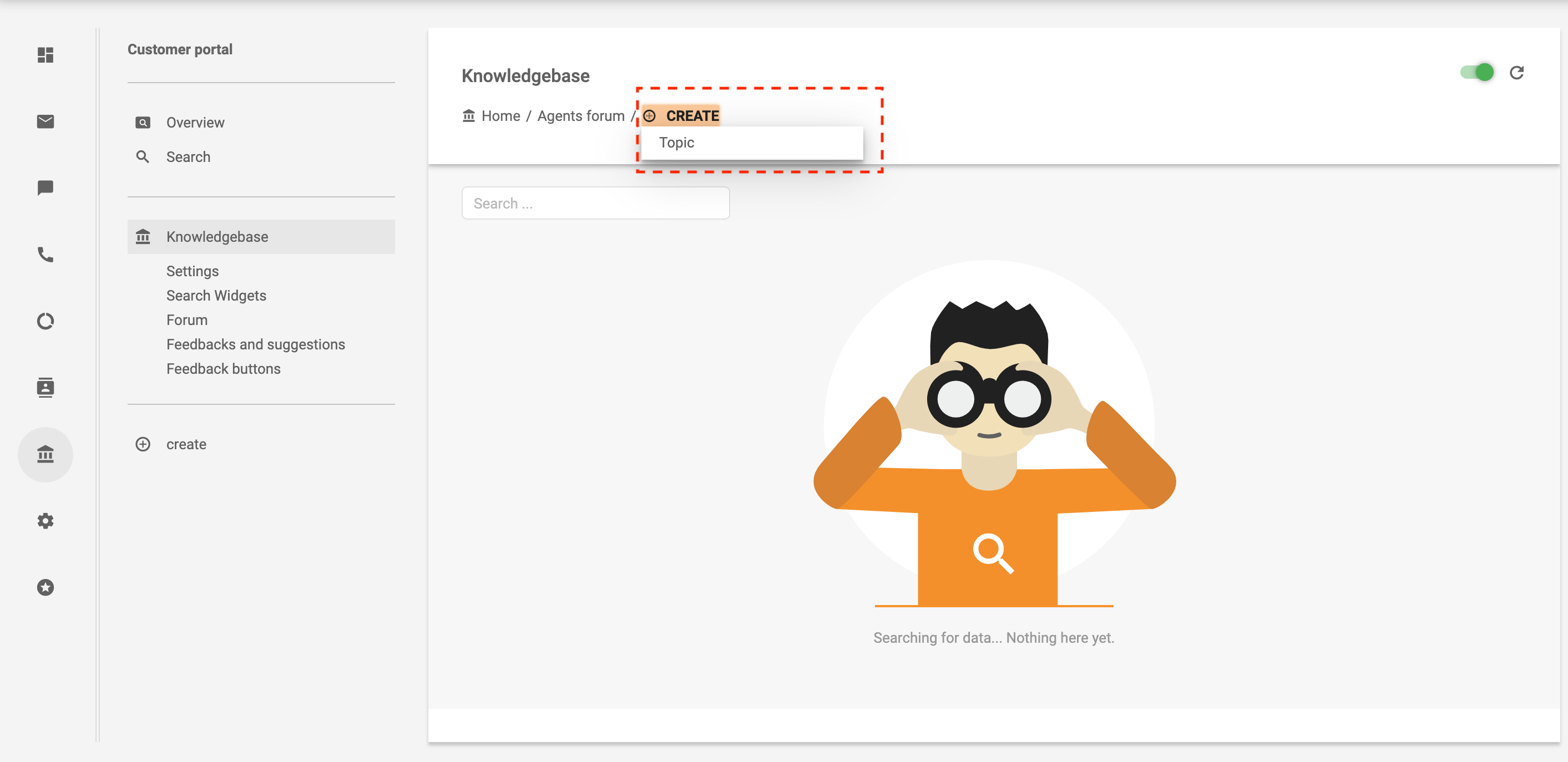 Téma létrehozása az ügynökközösségben
