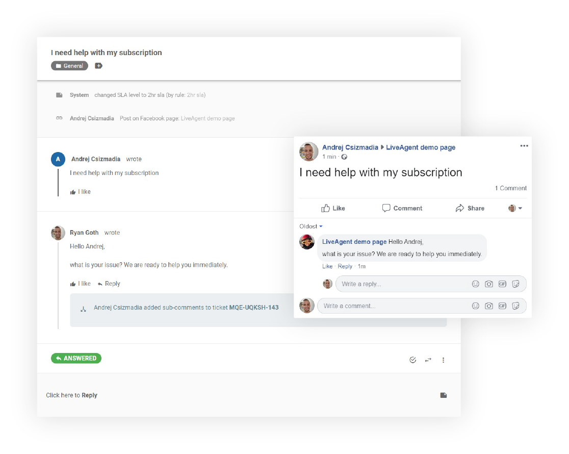 Közösségi média ügyfélszolgálat a Facebookon
