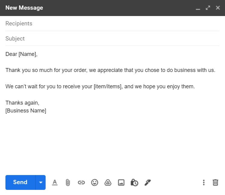 Köszönőlevél sablon