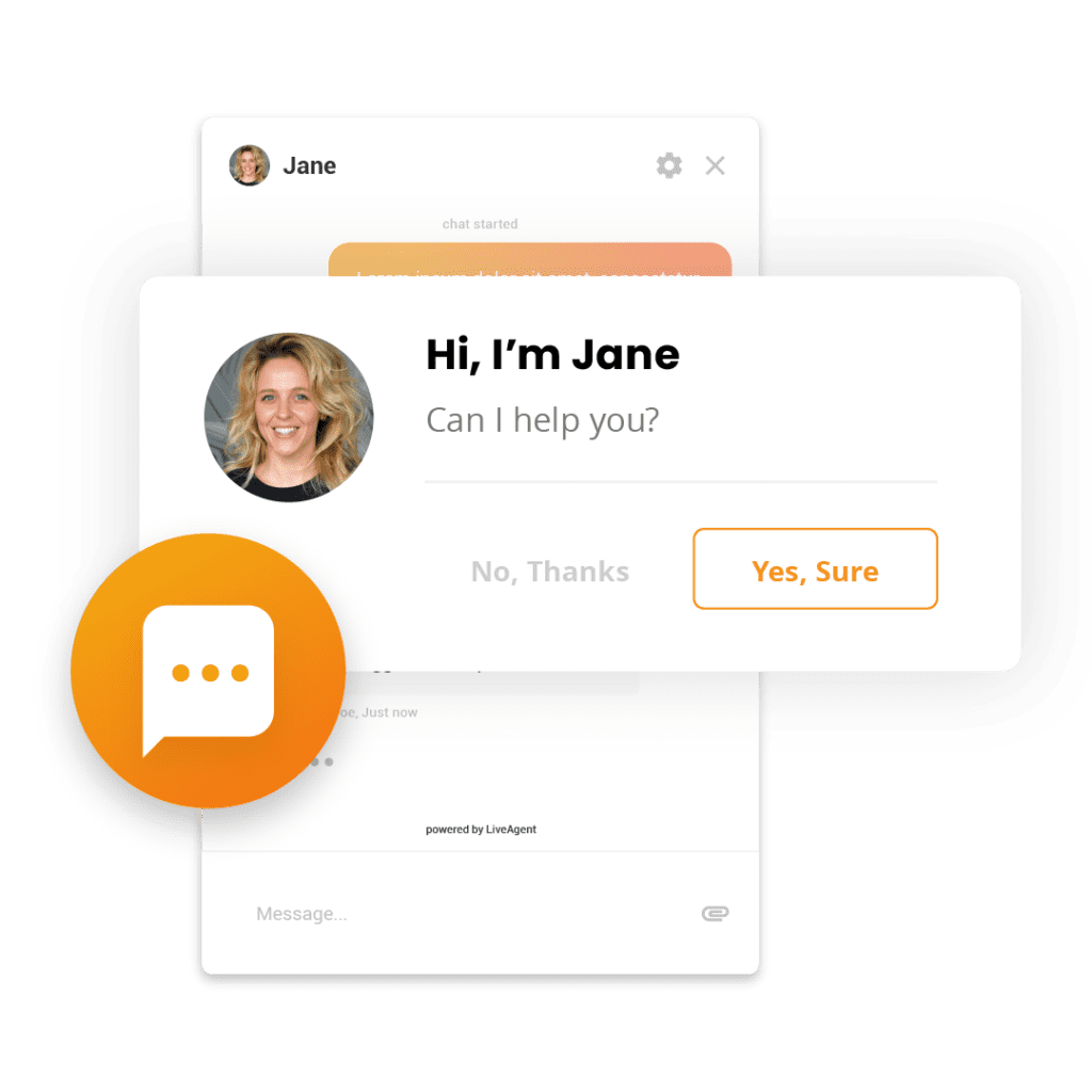 Proaktív csevegés meghívások példája