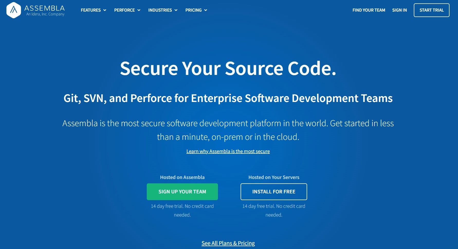 Az Assembla kezdőlapja - egy szoftverfejlesztési platform és projektmenedzsment eszköz, amely segíthet a munkaterhelés kezelésében és mindent szervezettnek tartani.