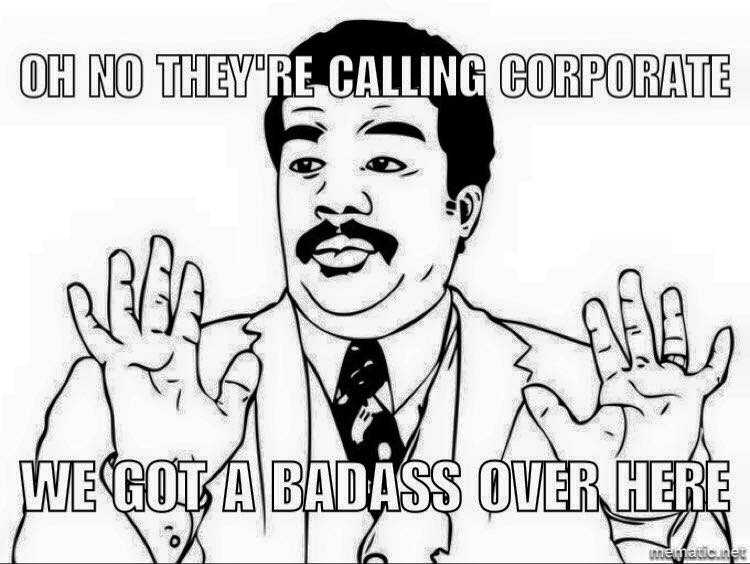 Ügyfélszolgálati mém a dühös ügyfélről