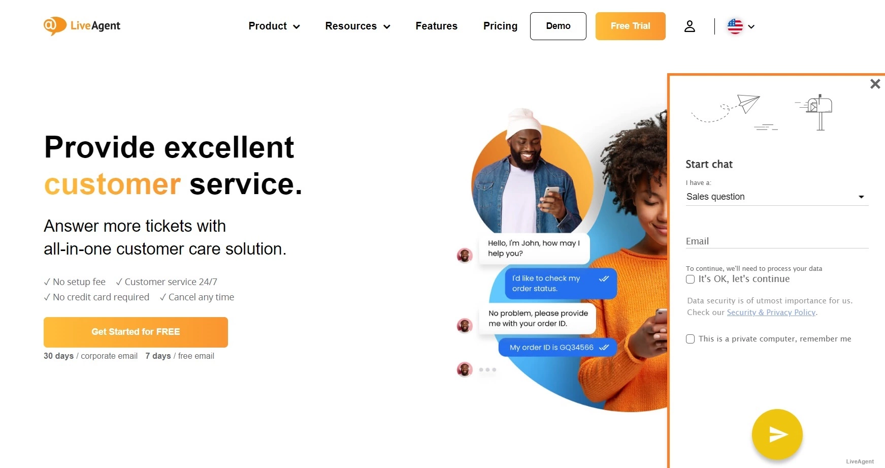 LiveAgent élő chata a gyors és könnyű ügyfélszolgálatért