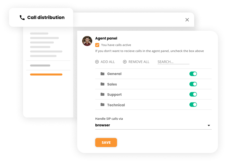 Hívás elosztási beállítások Contact center szoftverben - LiveAgent