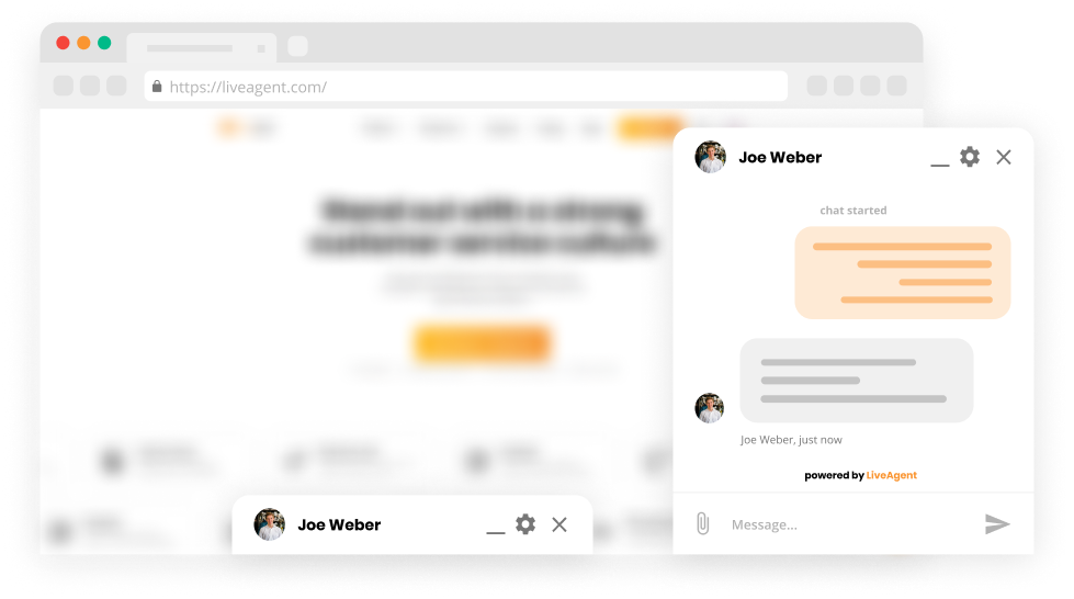 Chat window docking feature in Live chat software - LiveAgent