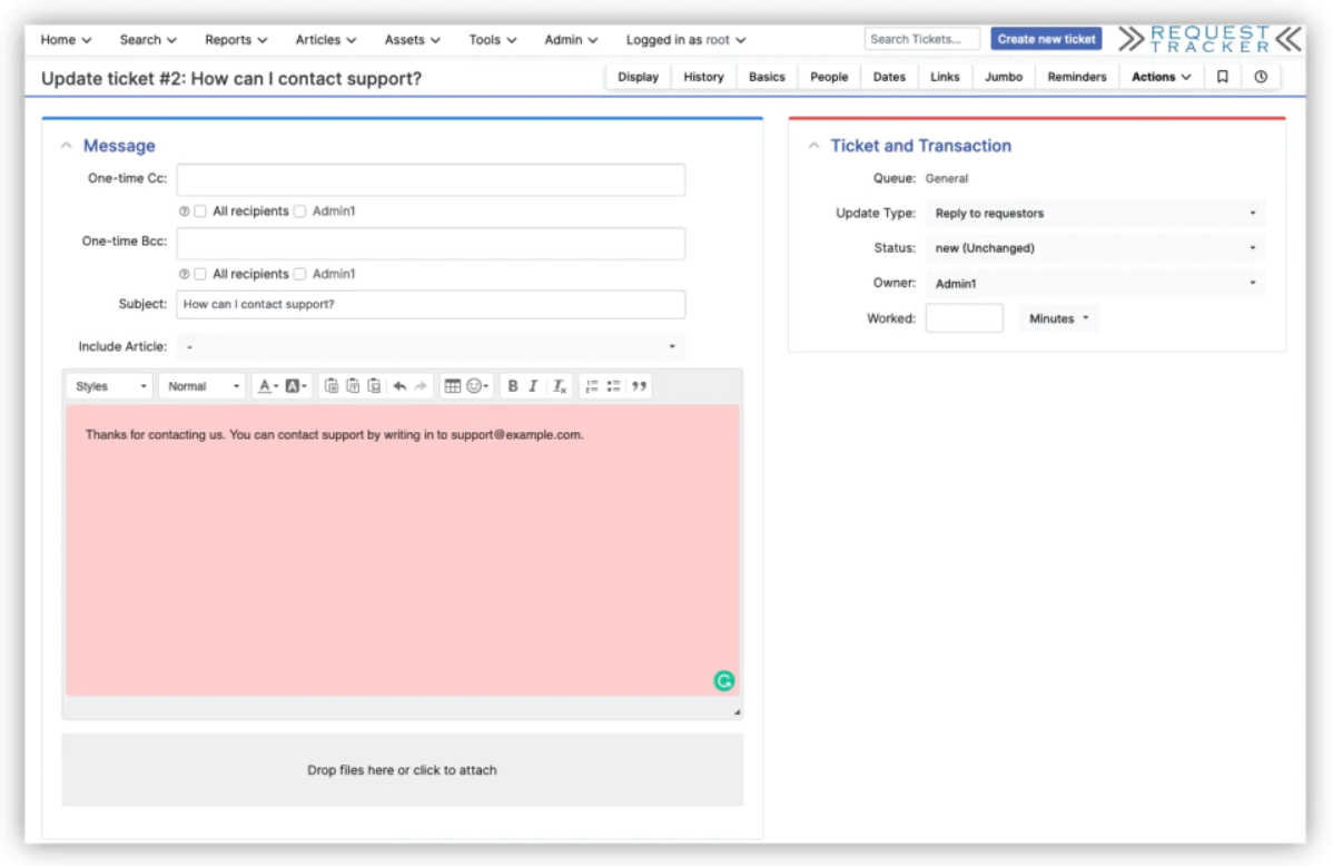 Request Tracker nyílt forráskódú jegykezelő rendszerek
