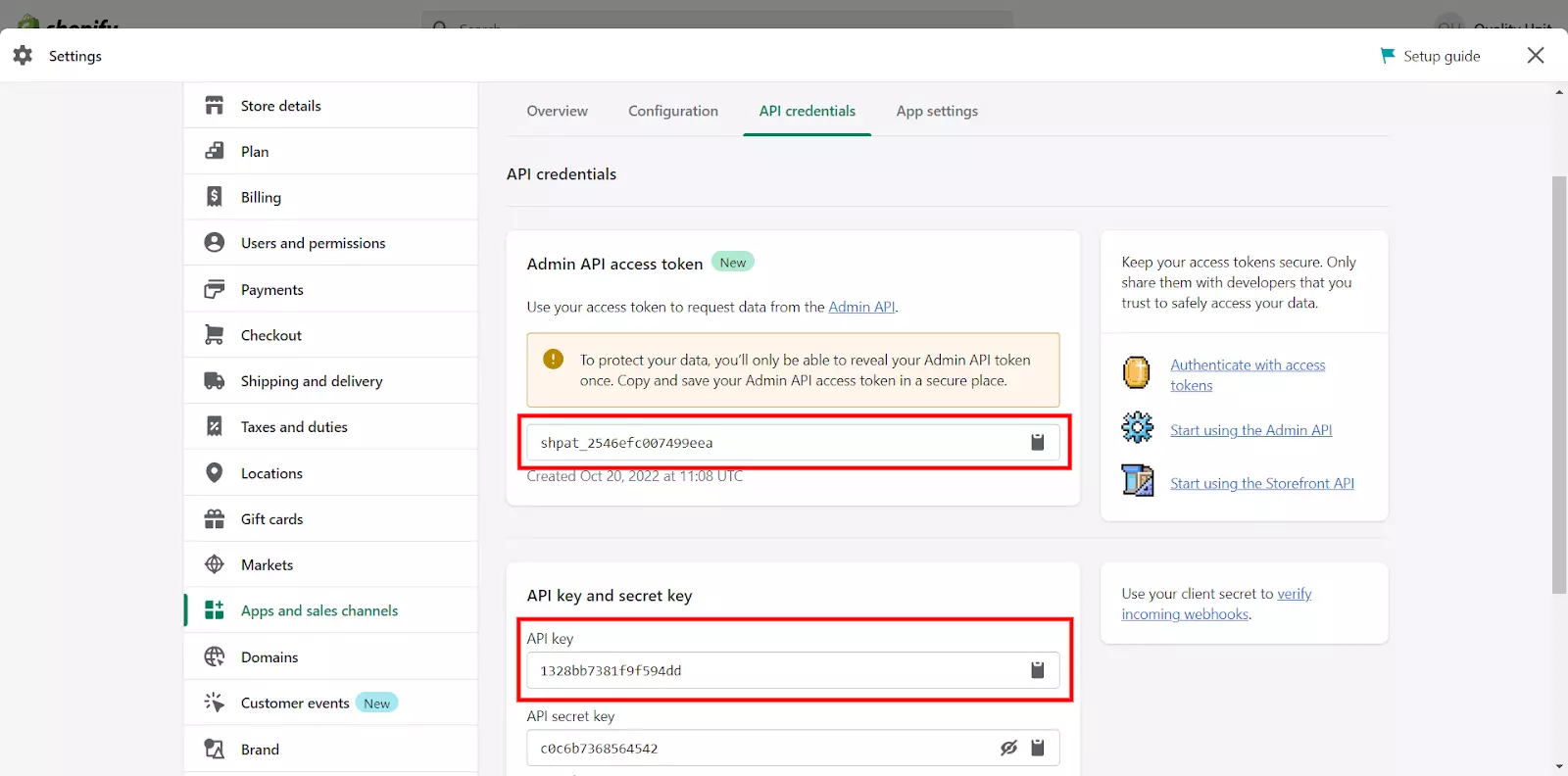 Token és API kulcs elérése a plugin LiveAgent-ben való konfigurálásához