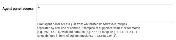 Ügynökpanel fehérlistázás a LiveAgentben