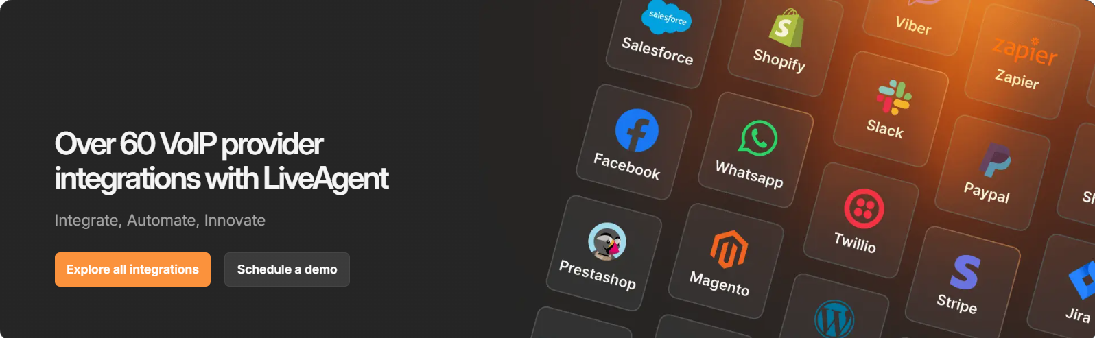 VoIP telefonszám konfigurálása a LiveAgent call center beállításaiban