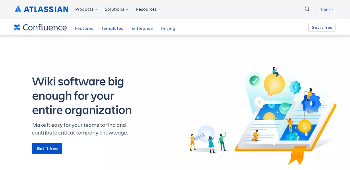 Confluence kezdőoldal