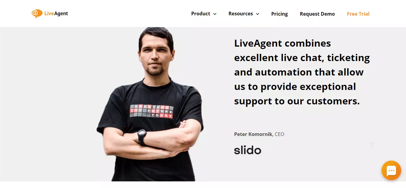 LiveAgent Slido tanúsítványa