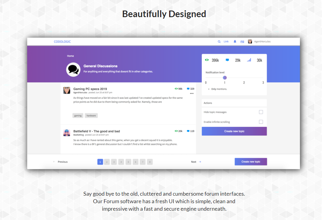 Codoforum közösségi fórumszoftver