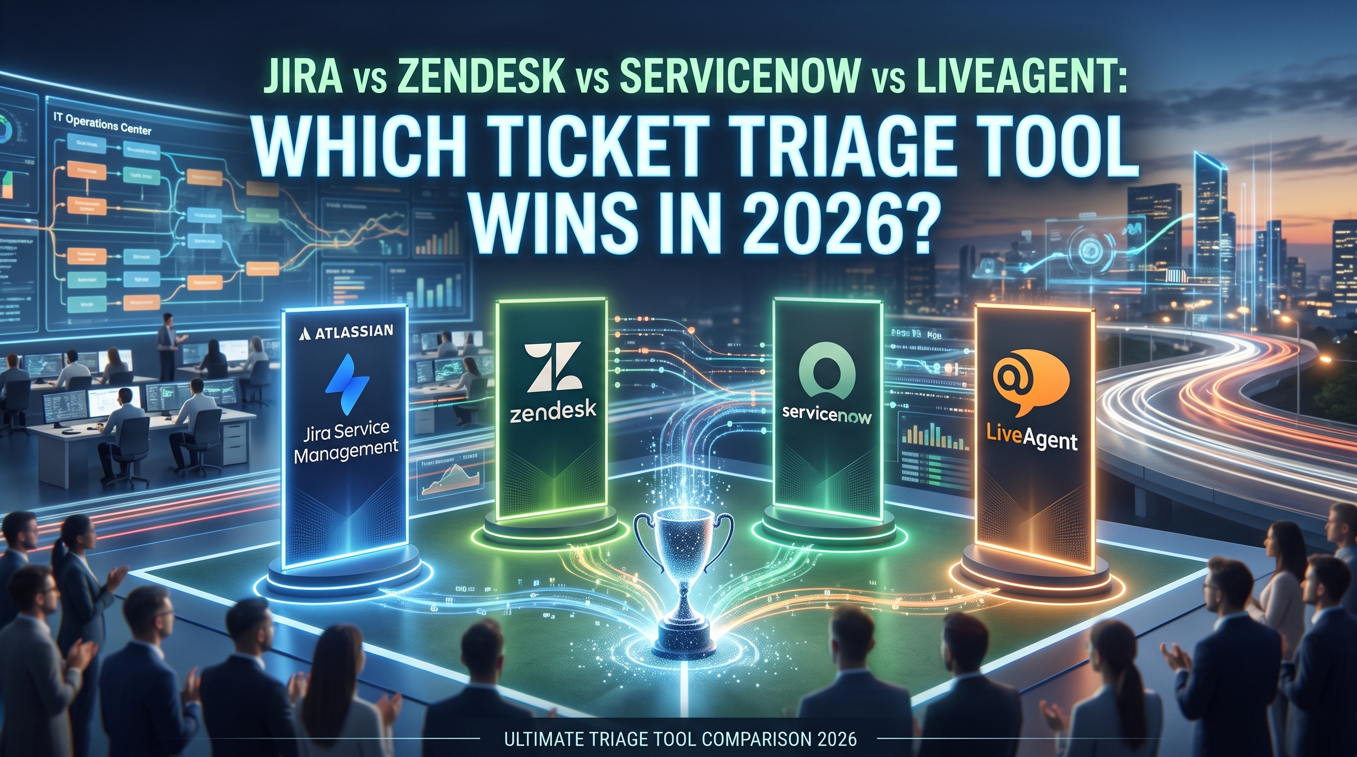 Jira vs Zendesk vs ServiceNow vs LiveAgent: Melyik jegypriorizáló eszköz nyer 2026-ban?