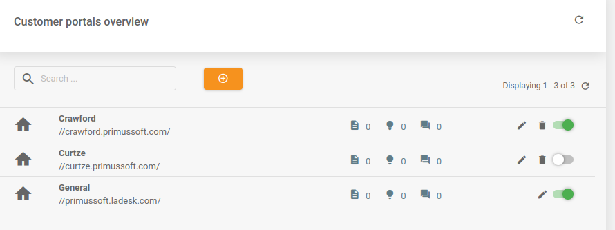 LiveAgent - Kijavított rács az ügyfélportálon