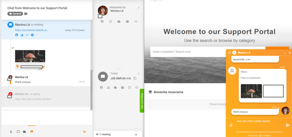 LiveAgent - valós idejű gépelési előnézet