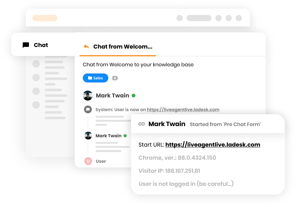 Online jegy előzmények funkció az ügyfélszolgálati szoftverben - LiveAgent