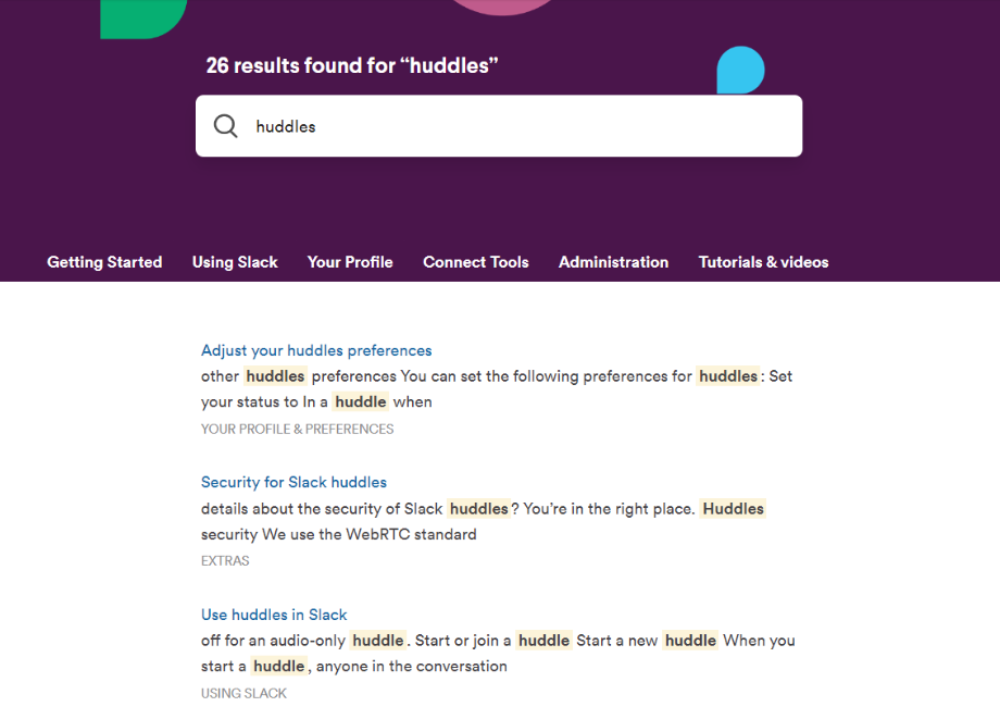 Slack keresési funkció