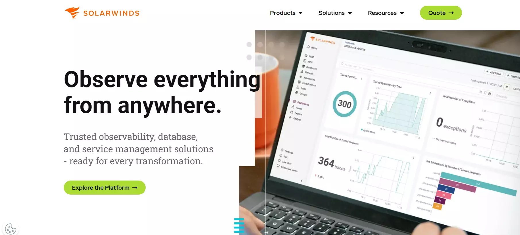 SolarWinds kezdőoldal - Növelje a termelékenységet ezzel a Spiceworks alternatívával