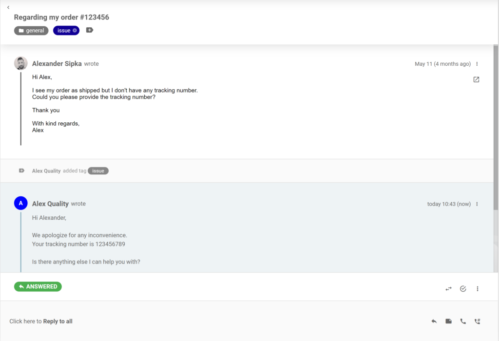 Beszélgetés fejlesztés a LiveAgent jegyekben