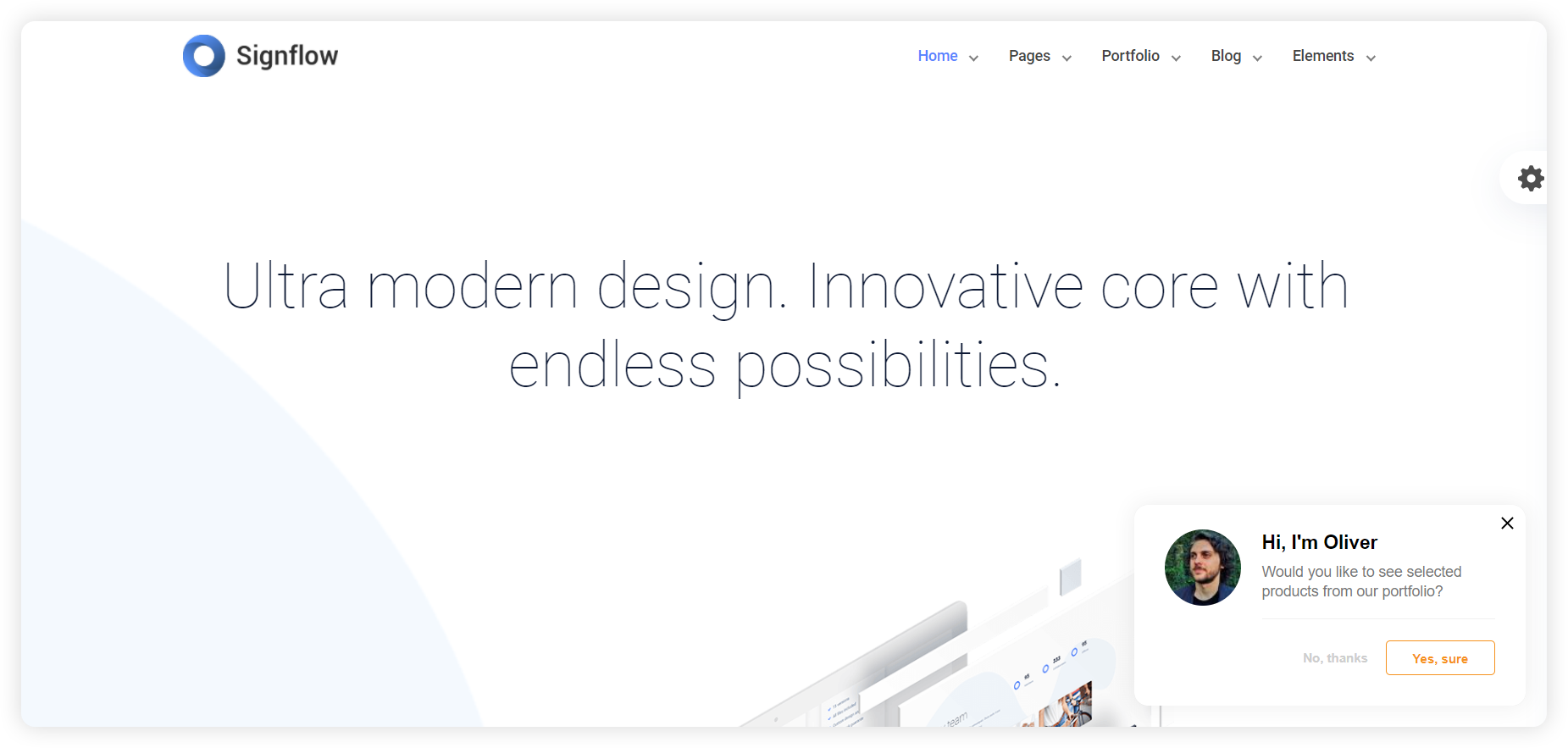 Proaktív chat meghívás példája