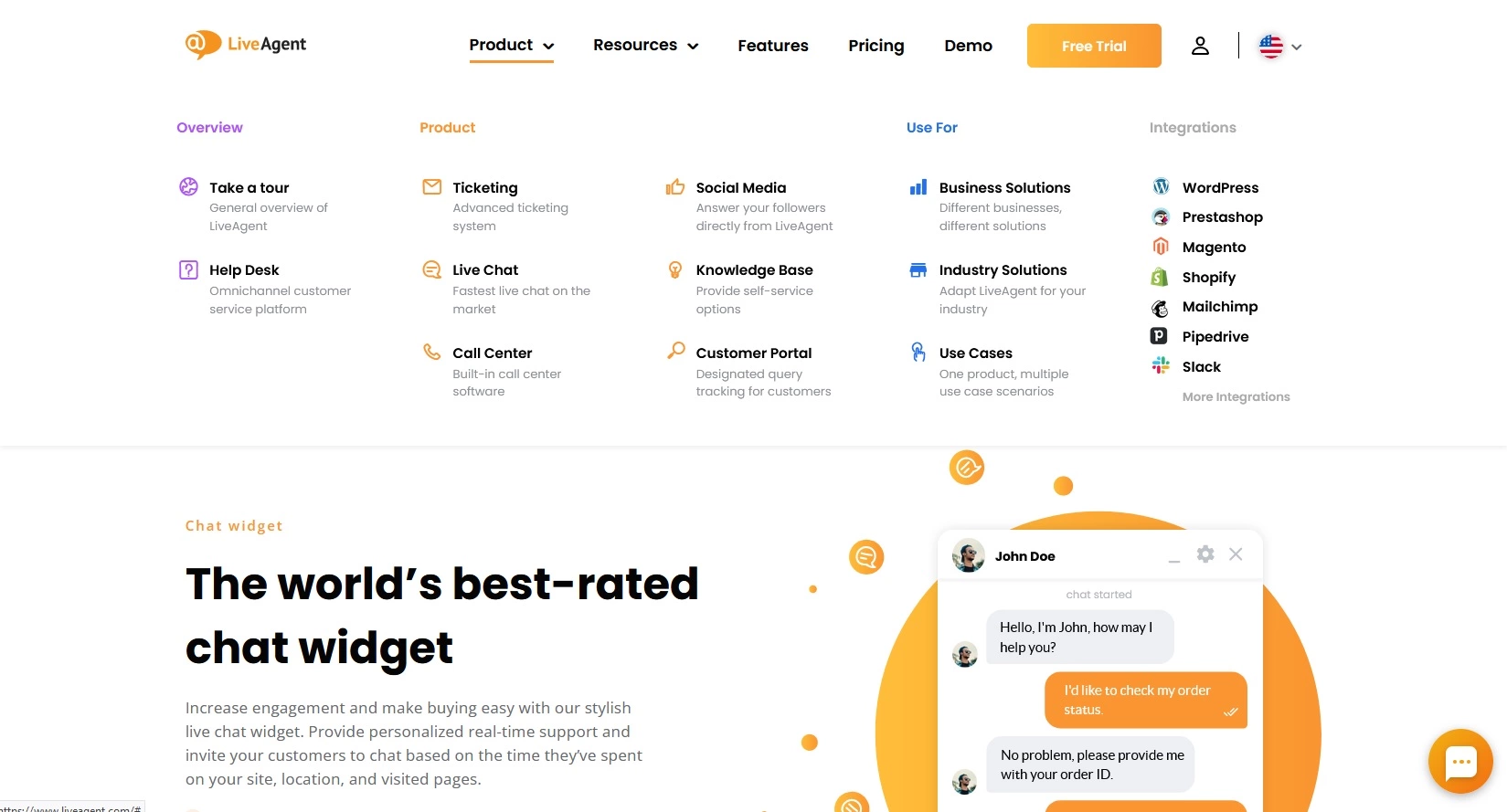 LiveAgent termék lehetőségei és információi