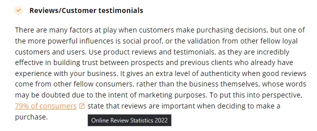 Linképítés példája a LiveAgent cikkében