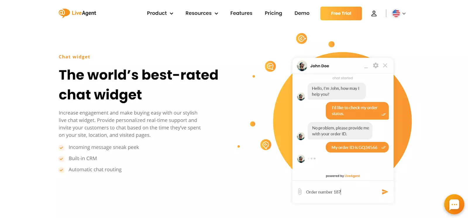 LiveAgent legjobban értékelt csevegés