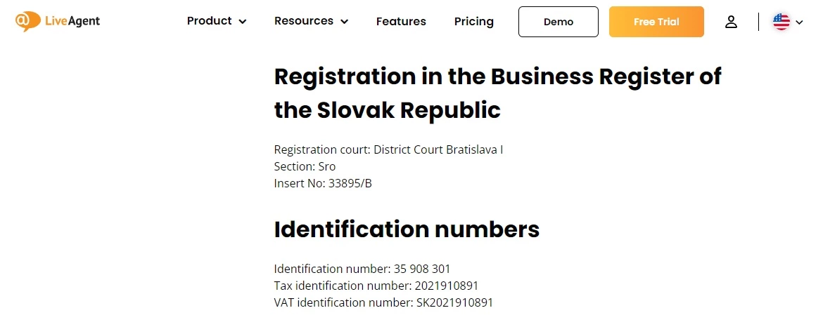 LiveAgent - üzlet regisztrációja