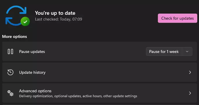 Rendszer frissítések