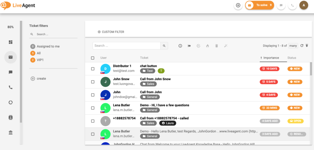 Távolról vagy helyszínen dolgozzon a LiveAgent-tel