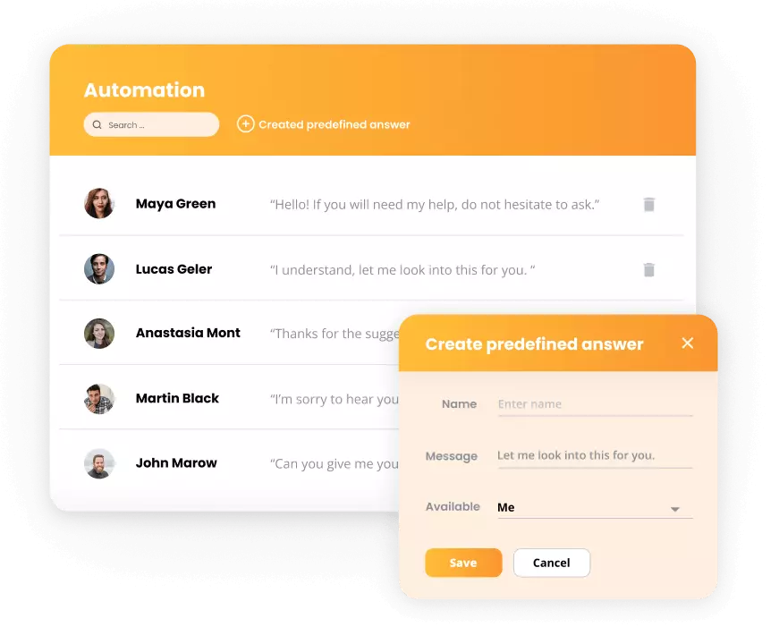 LiveAgent automatizálása - előre meghatározott válaszok