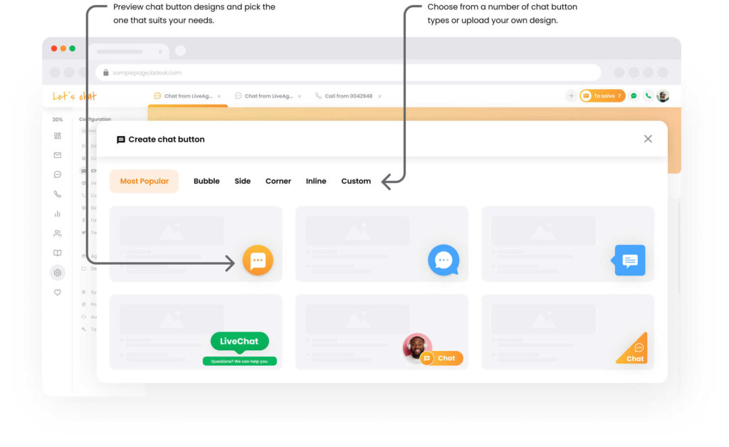 LiveAgent chatbox lehetőségei