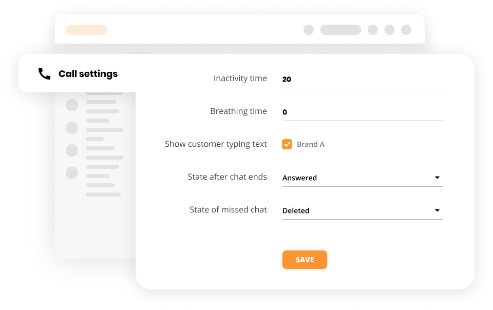 Hívásbeállítások az ügyfélszolgálati szoftverben - LiveAgent