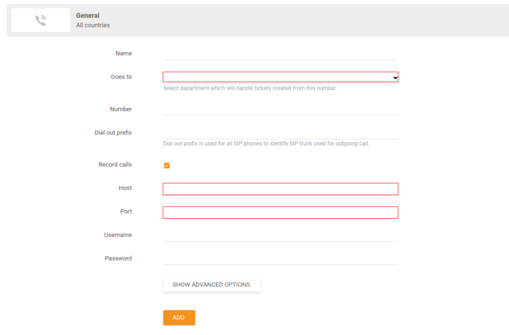 Általános hívásbeállítások