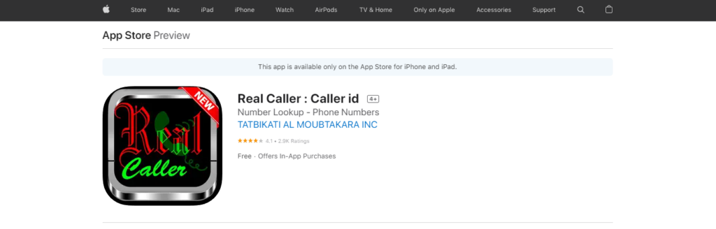 Real Caller: Caller id App Store webhely