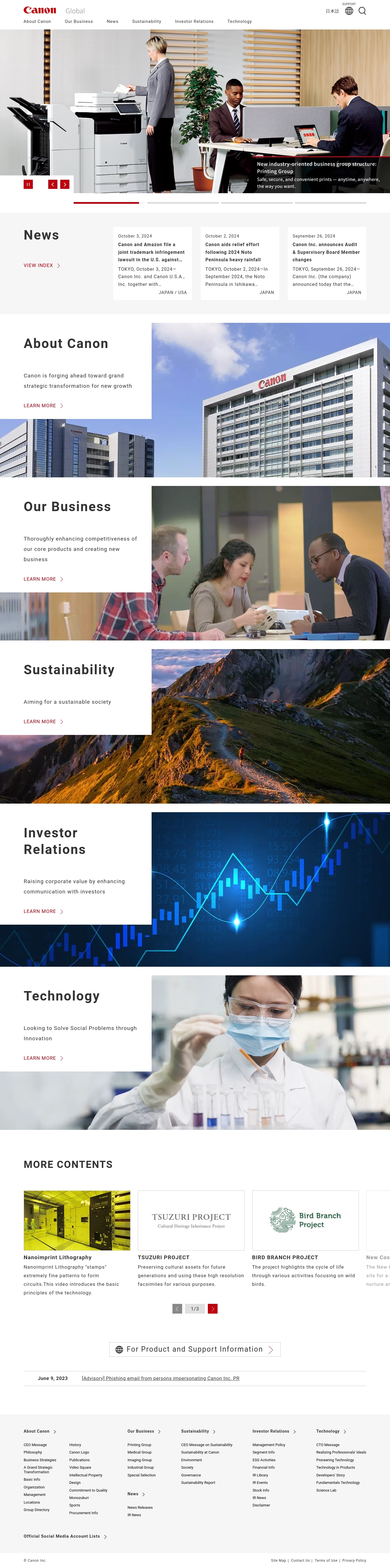 Canon Ügyfélszolgálati Kapcsolatok