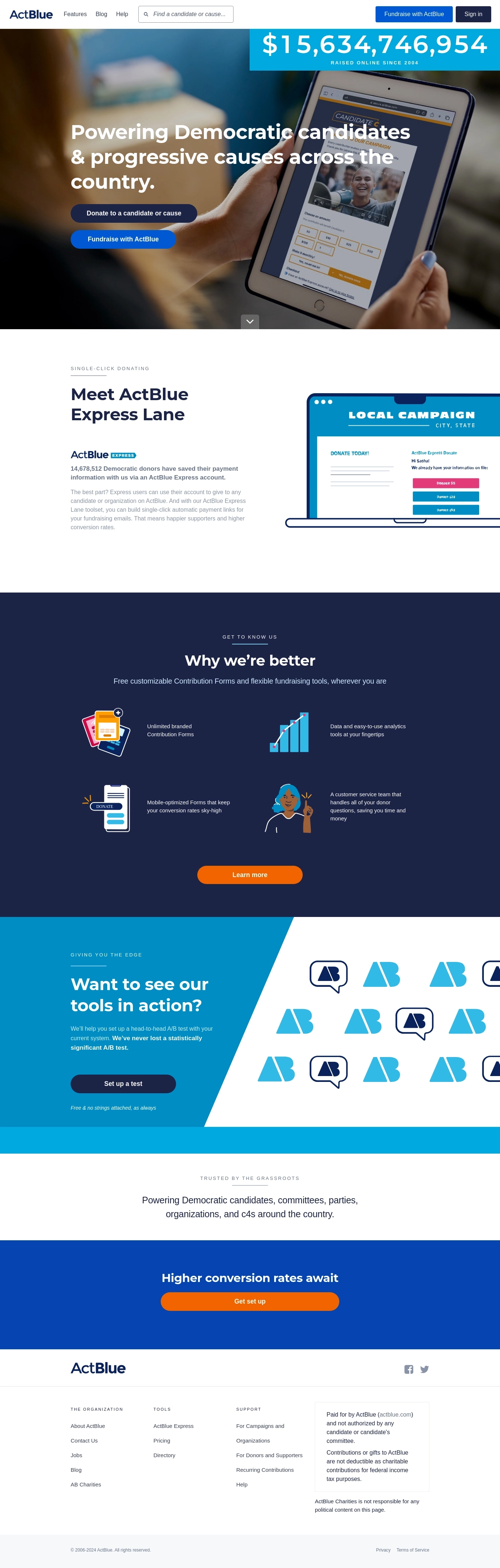 ActBlue Ügyfélszolgálati Kapcsolatok