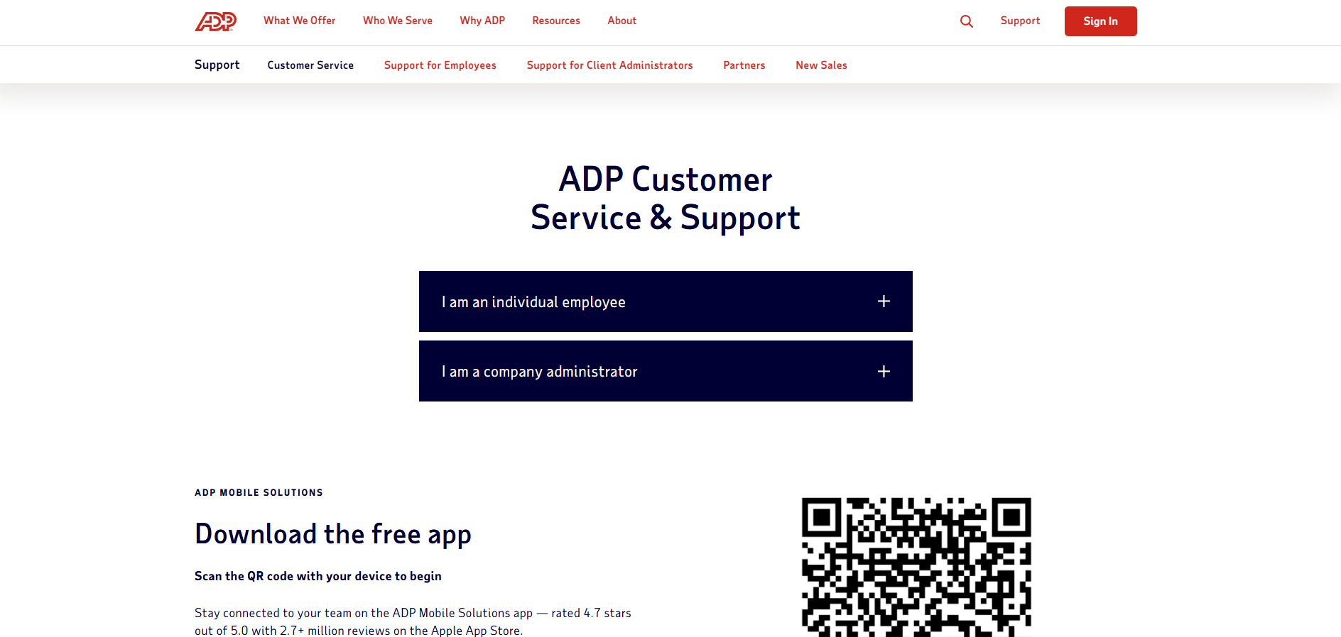 ADP Help Desk Contacts