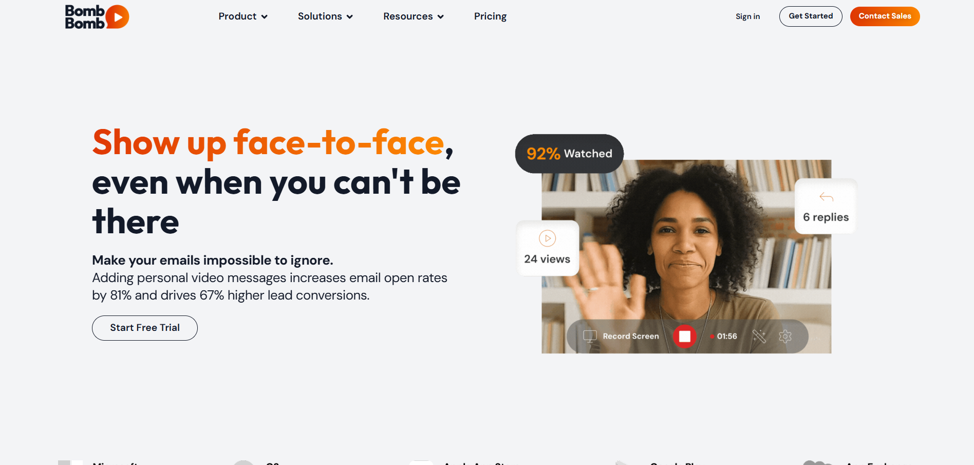 BombBomb ügyfélszolgálati kapcsolatok