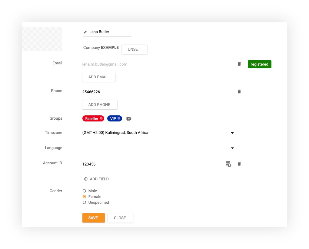 Kapcsolat hozzáadása a LiveAgent-ben